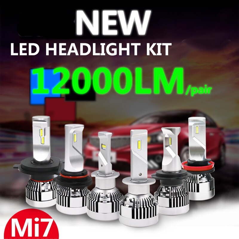 MI7 120W Canbus  H4 H7 H8 H11 LED ڵ ڵ..